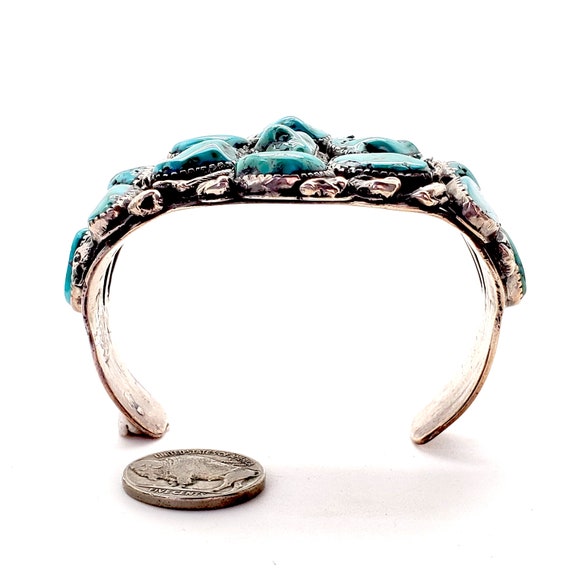 Turquoise Silver 1980s MultiStone Native American Vi… Gem