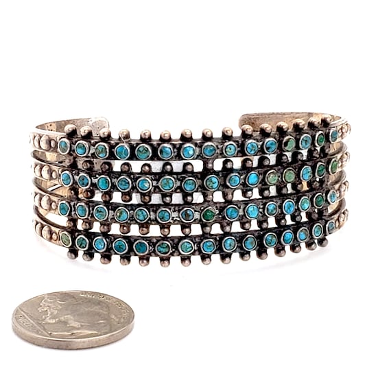 Early Zuni Snake Eye Bracelet Native American Hand Ma… Gem