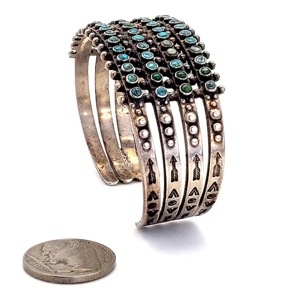 Early Zuni Snake Eye Bracelet Native American Hand Ma… Gem