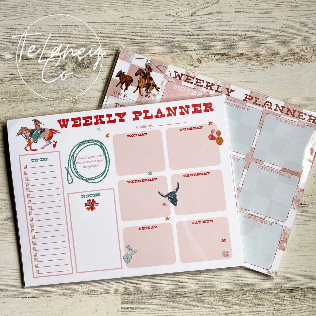 Western Weekly Planners Etsy