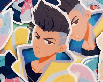 David Martinez Buste Cyberpunk Edgerunners Sticker