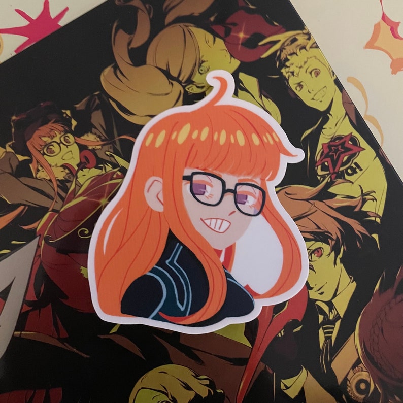 Persona 5 Futaba Sakura/oracle Phantom Thieves Bust Sticker - Etsy