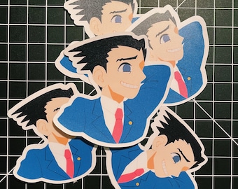 Phoenix Wright Ace, l'avocat de Phoenix, déçu Sticker
