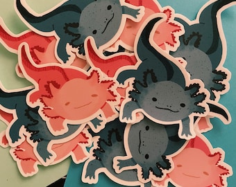 Autocollants Axolotl