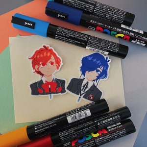 Persona 3 Protagonists Stickers