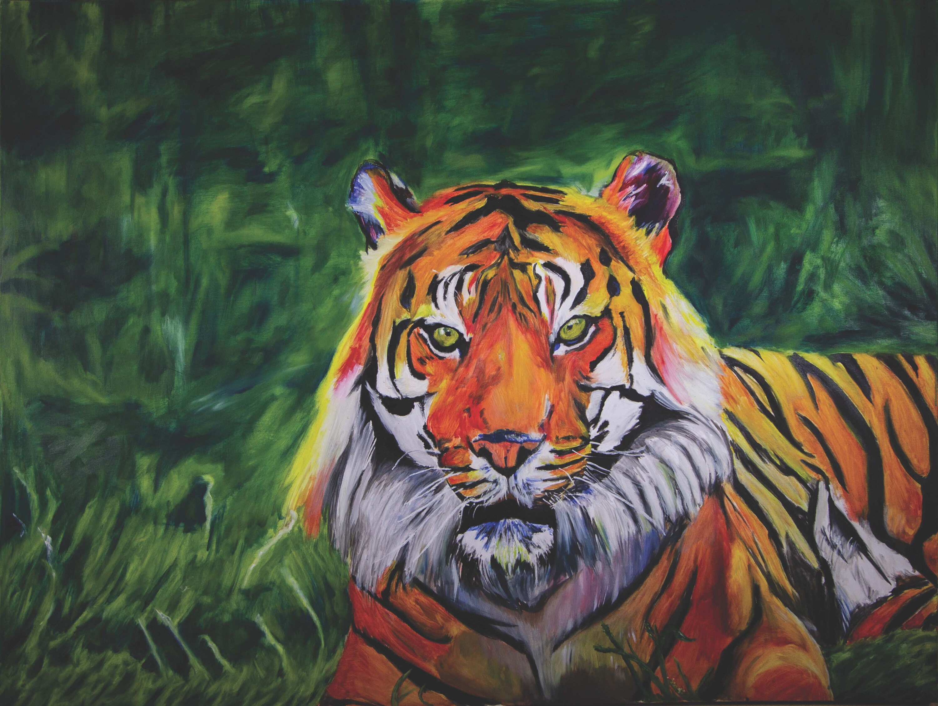 Tiger Original Oil Painting Print | Etsy