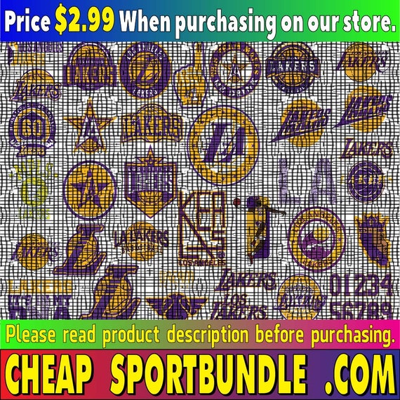 Los-Angeles-Lakers Baseball Team SVG, Lakers svg,… - image 1