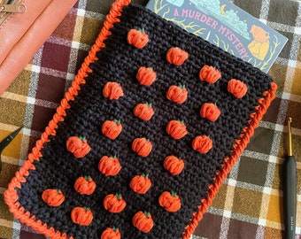 Pumpkin Book Sleeve Crochet Pattern / Crochet Book Cover / Pumpkin Crochet Pattern / Digital Download / PDF / OneStopWonders