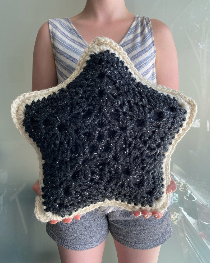 Stellar Star Pillow Crochet Pattern / Easy Star PIllow / Galaxy Pillow / Cute Star Pillow / DIY / Onestopwonders / PDF image 7
