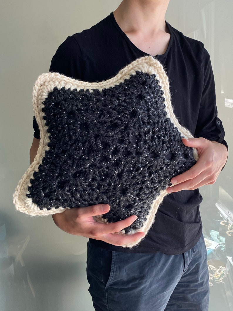 Stellar Star Pillow Crochet Pattern / Easy Star PIllow / Galaxy Pillow / Cute Star Pillow / DIY / Onestopwonders / PDF image 5