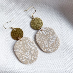Handmade polymer clay earrings • clay earrings • handmade earrings • statement earrings • bohemian earrings• summer earrings