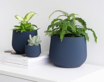 Blue Plant Pot | Blue Planter | Indoor Planter | Indoor Plant Pot | Minimal Plant Pot | Minimal Planter | Succulent Planter | Cactus Pot