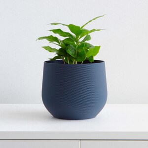 Blue Plant Pot Blue Planter Indoor Planter Indoor Plant Pot Minimal Plant Pot Minimal Planter Succulent Planter Cactus Pot image 6