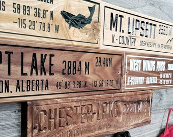 Custom hikers gift | Hiking trail sign | Hiking gift | mountain wall art | mountain life | national park sign | camping sign