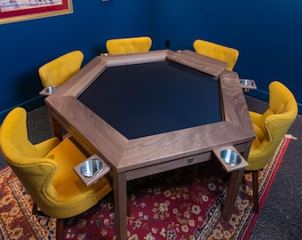 六角形のゲームテーブル、ボードゲームテーブル、ゲームテーブル