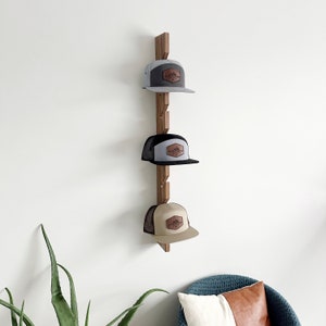 Hat Rack, Hat Hooks, Hat Holder, Entry way storage rack, hat rack storage solution, Hat Hanger, Hat Display, baseball cap holder, cap holder