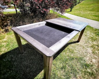 Game table, Board game table, dining room table, wooden table, DND game table, card game table