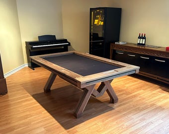 Handcrafted Hardwood Gaming Table, Custom Board Game & Puzzle Table