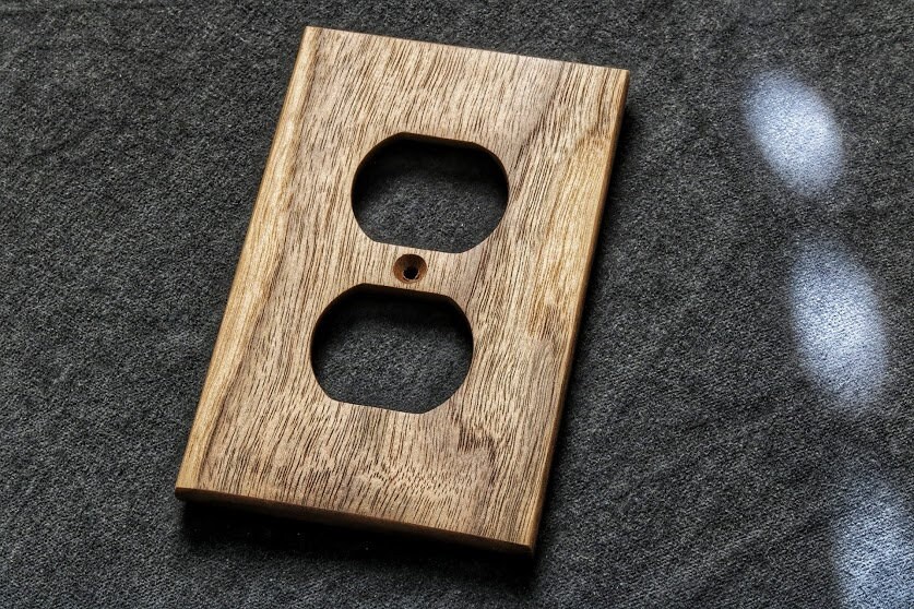Dark wood light switch covers wood Light switch covers wood Etsy