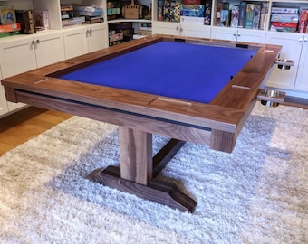 Handcrafted Hardwood Game Table, Custom Board Game, D&D, Puzzle Table