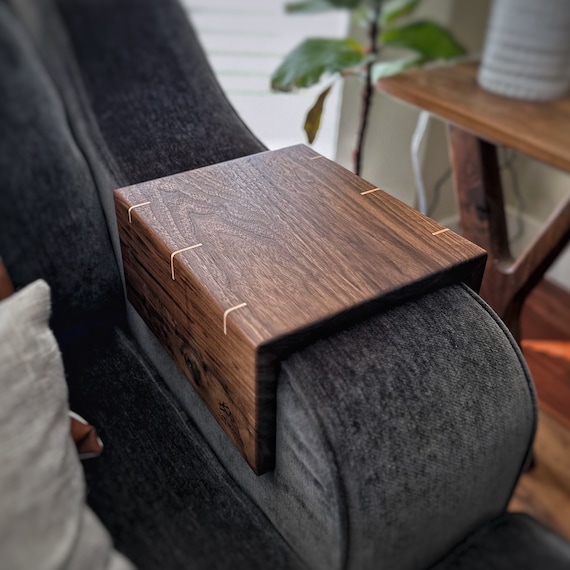 Couch Table armrest table sofa table couch arm tray living room furniture custom arm tray tv tray Etsy