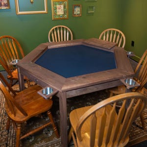Hexagon game table, board game table,  gaming table, Puzzle table, D&D table, game room, board game, Tabletop game table, puzzle table,
