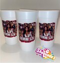 Custom Styrofoam Cups 20 oz for Any Occasion – Birthday Party, Weddings, Bachelorette, Girls Night, Memorial