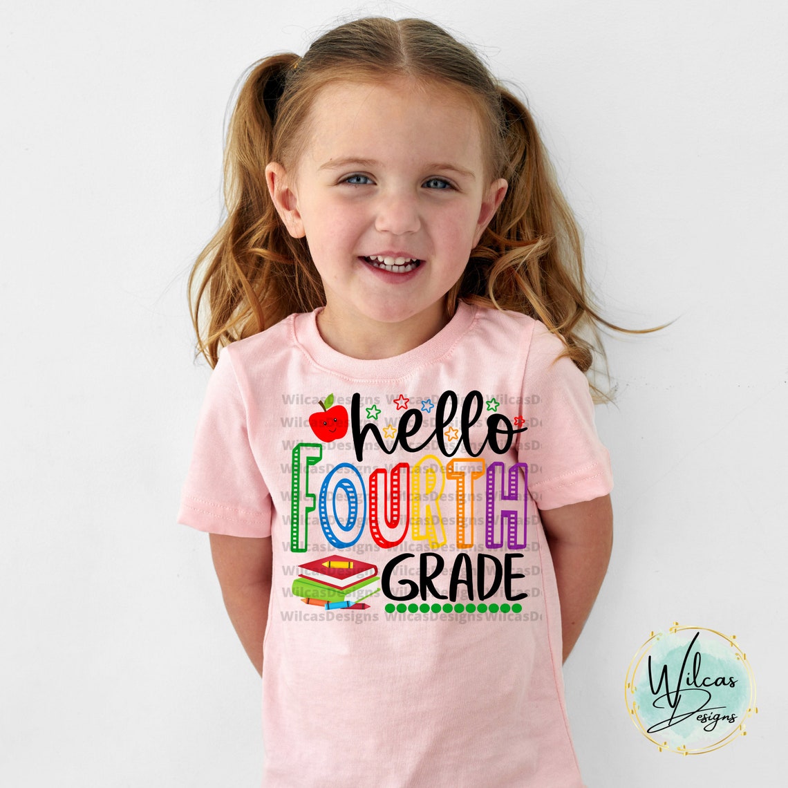 Hello Fourth Grade PNG Back to School Sublimation Designs - Etsy