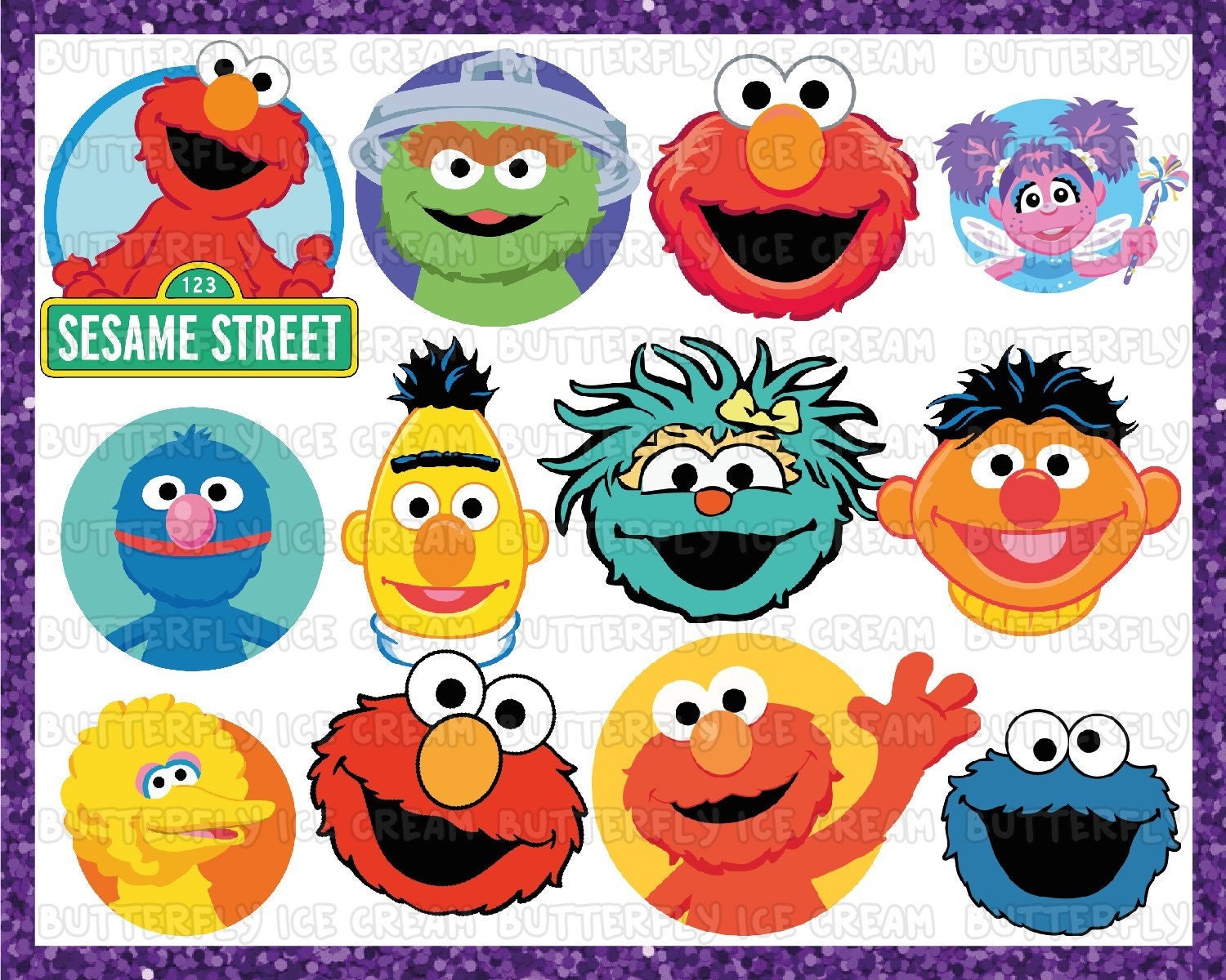 cookie monster sesame street clipart