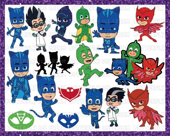 Download Pj Masks Svg Pj Masks Birthday Pj Masks Clipart Pj Masks Etsy