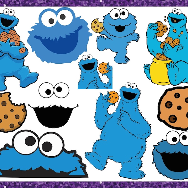 KeksMonster svg, elmo svg, Keks svg, Cookie Monster Cricut, Monster svg, Keks Geburtstag