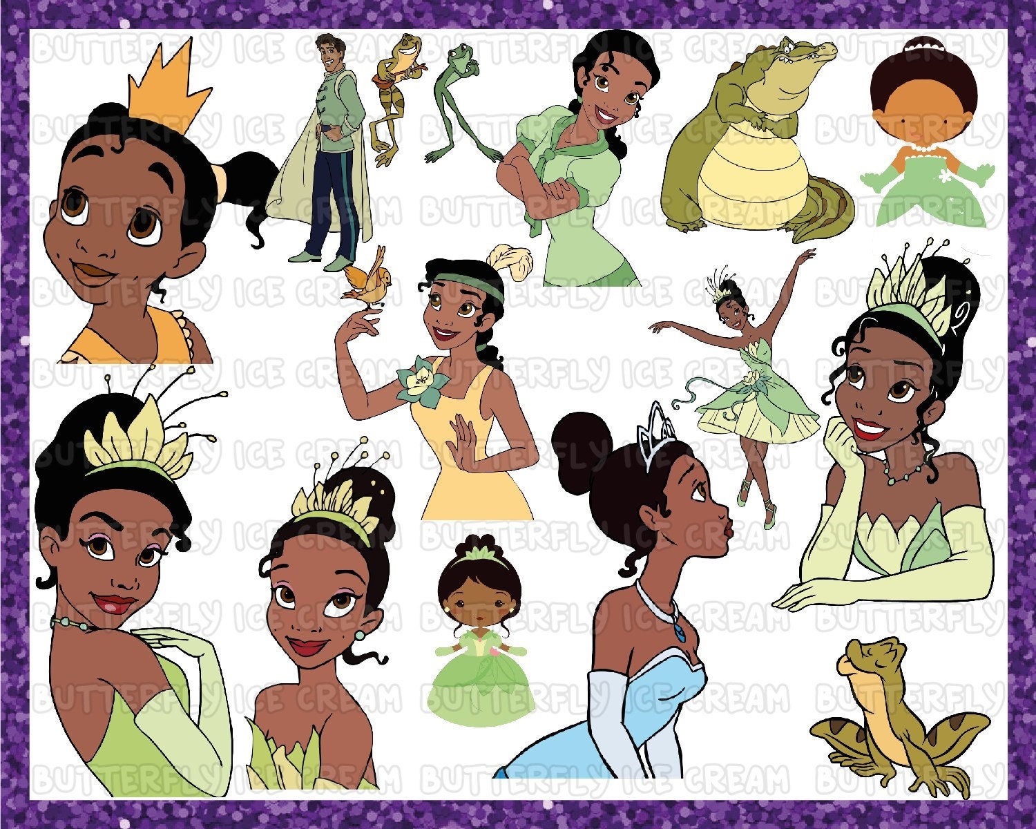 صواني عشاء princesse et la grenouille svg, tiana svg, princesse svg, princesse grenouille svg, grenouille svg, princesse disney, svg disney, princesse tiana svg