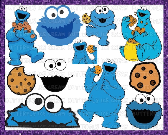 Cookie monster svg sesame street svg cookie monster elmo | Etsy