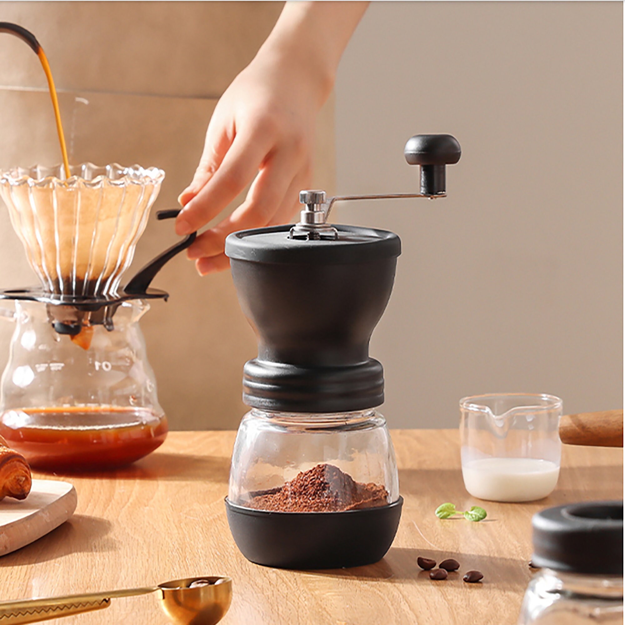 Small Coffee Grinder Hand Grinder Easy To Carry Gift For Etsy