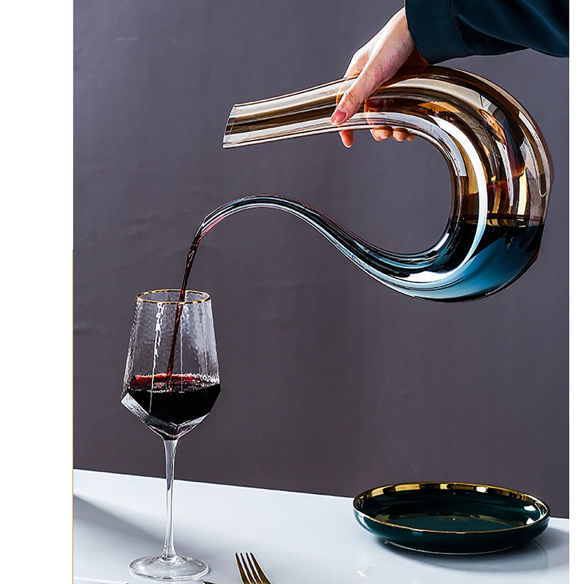 1500ml Personalized Decanter Colorful Crystal Red Wine Etsy