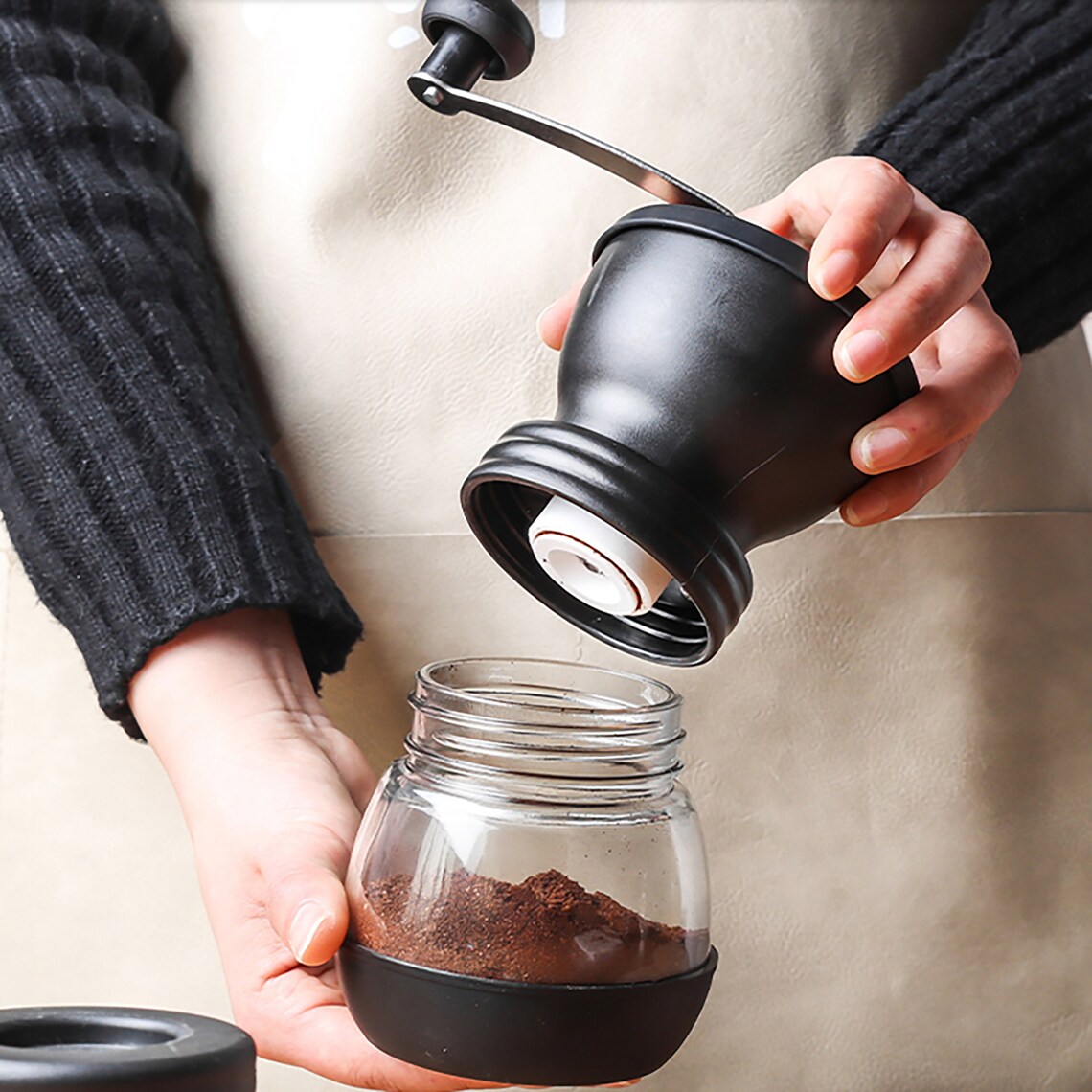 Small Coffee Grinder Hand Grinder Easy To Carry Gift For Etsy