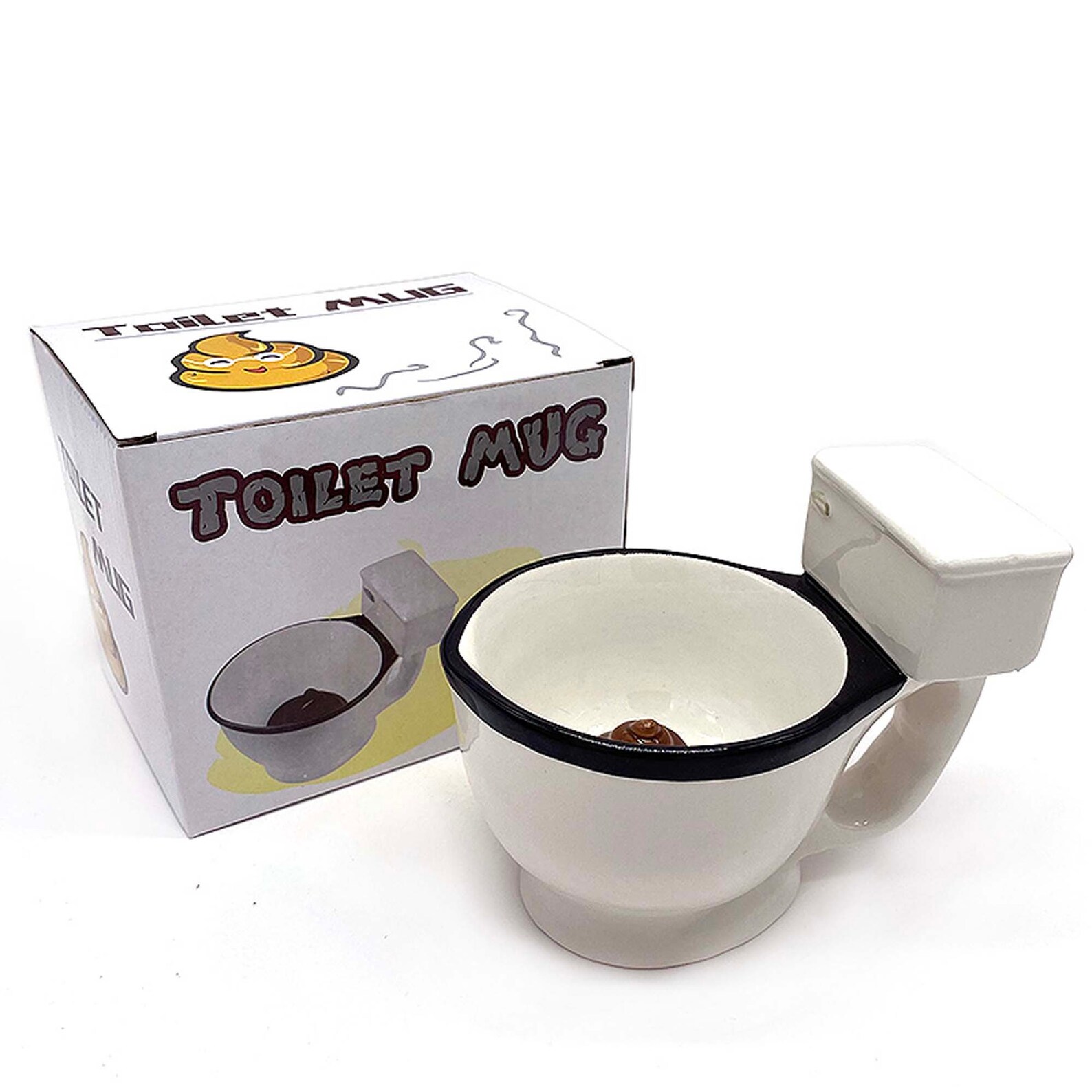 Spoof Toilet Cup Tricky Cup White Ceramic Cup Fun Toilet Etsy