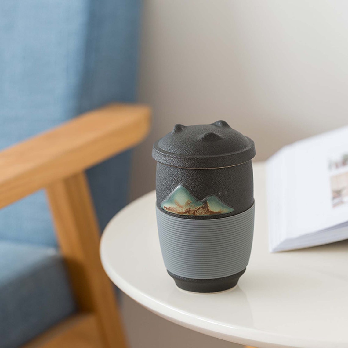 300ml Filter Mug With Lid Tea separation cup Travel Tea Set Etsy