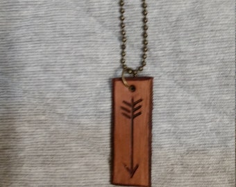 Leather Arrow Necklace