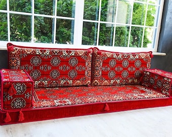 Floor Sofa Loveseat , Sectional sofa, Floor Cushion Daybed, Lounge Sofa, Unique Cushion set , Bench Cushion, Floor Couch, Reading Nook