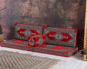 Floor Seating Sofa, Sectional sofa, Floor Cushion Daybed, Arabic Sofa, Unique Cushion, Kilim Cushion, Floor Couch, Loveseat Set