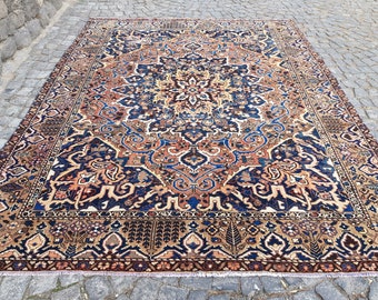 Unique Persian Rug , Large Size Persian Rug , Persian Rug Handmade, XXL Persian Rug, Handknotted Rug, Vintage Rug 393 x 286cm 12.9 x 9.4 ft