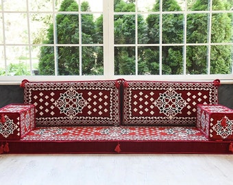 Traditional Arabic Floor Sofa, Sectional sofa, Floor Cushion Daybed, Arabic Sofa, Unique Cushion, Kilim Cushion, Floor Couch, Reading Nook