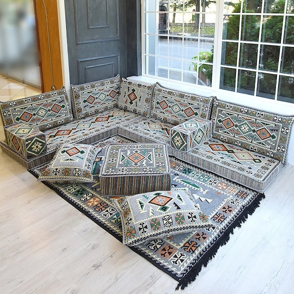 Floor seating sofa , bench cushion , window seat cushion , floor cushion couch , lounge cushions , christmas ornaments Reading Nook ,