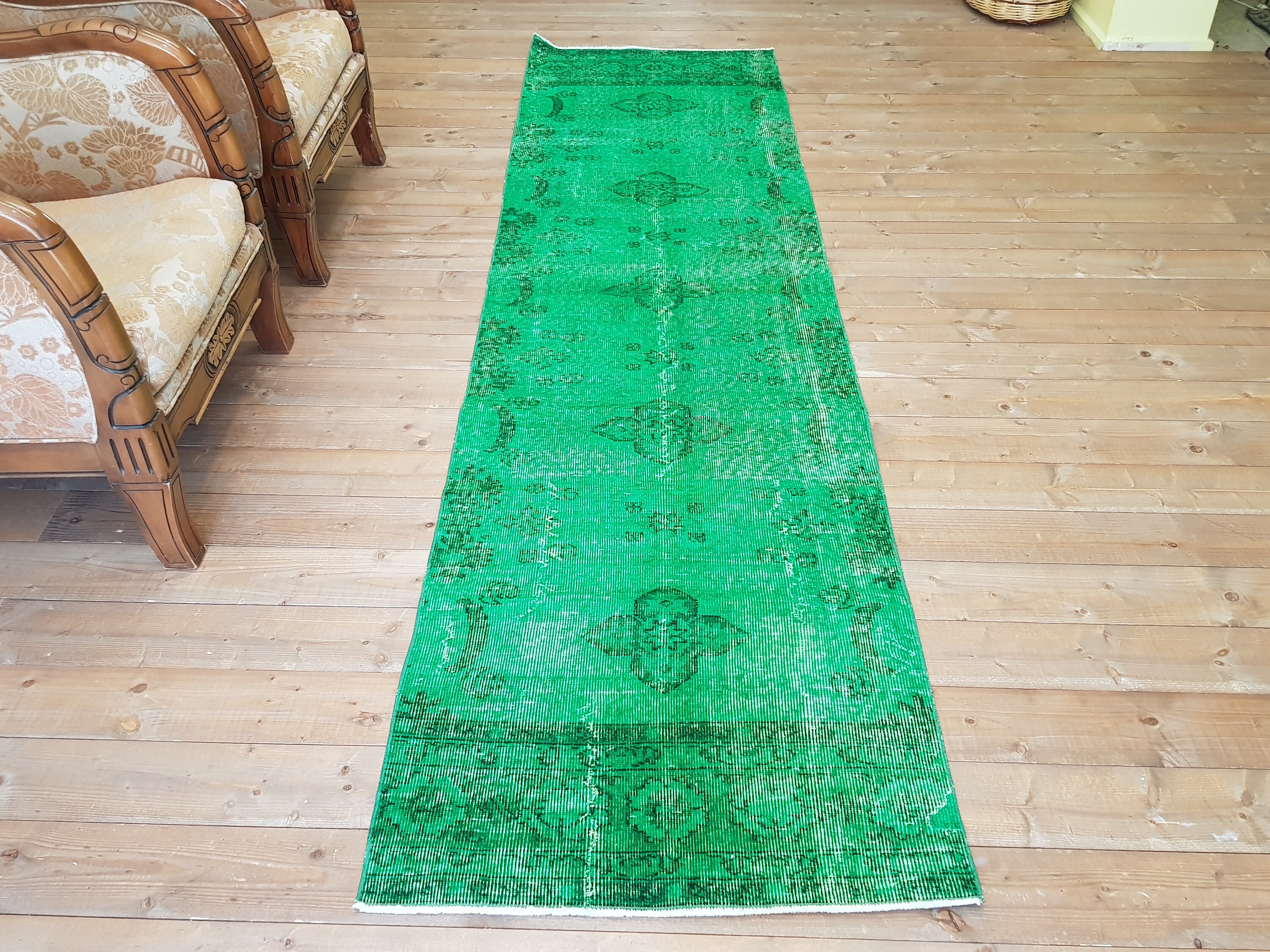 Persian rug Turkish Rug vintage rug 10.1 x 2.6 feet Etsy