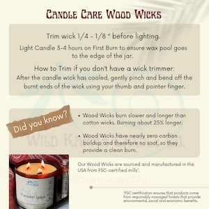 Crackling Wood Wick Candle Gift for New Home