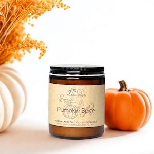 hand Poured with Essential Oils Rustic Autumn Candle