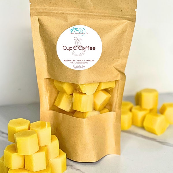 Wax Melts Beeswax Coconut Melts Non-Toxic Beeswax Wax Melts Essential Oil Wax Melts Beeswax Melts Spring Summer Wax Melts for Warmer