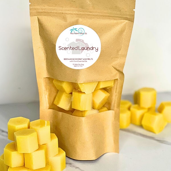 Wax Melts Beeswax Coconut Melts Scented Laundry Nontoxic Beeswax Melts Essential Oil Wax Melts Beeswax Melts Summer Wax Melts for Warmer