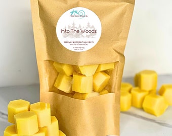 Beeswax Wax Melts for Warmer Into The Woods Nontoxic Wax Melts Beeswax Melts Wax Melts for Warmer Beeswax Melts Aromatherapy Wax Melts
